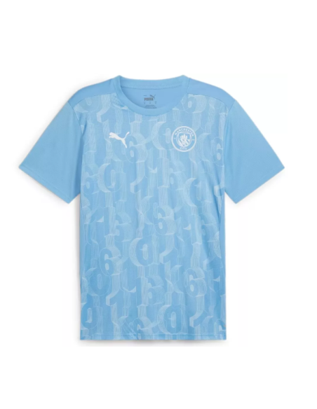 Puma camisa prematch manchester city 24 25 azul