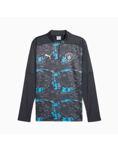 Puma manchester city sudadera prematch negro