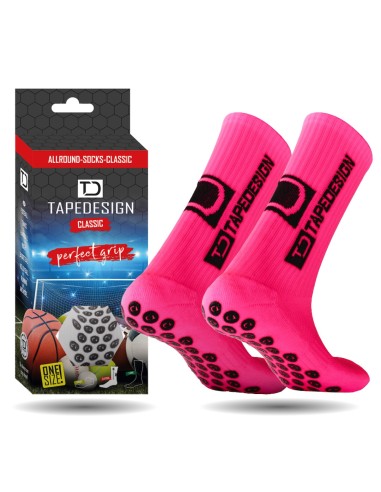 Tapedesign calcetin antideslizante rosado senior